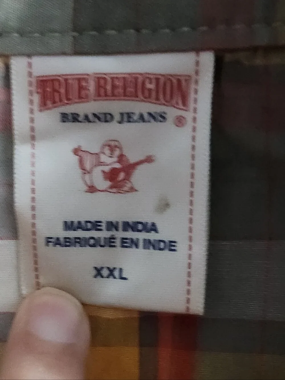 True Religion Men Plaid Shirt XXL